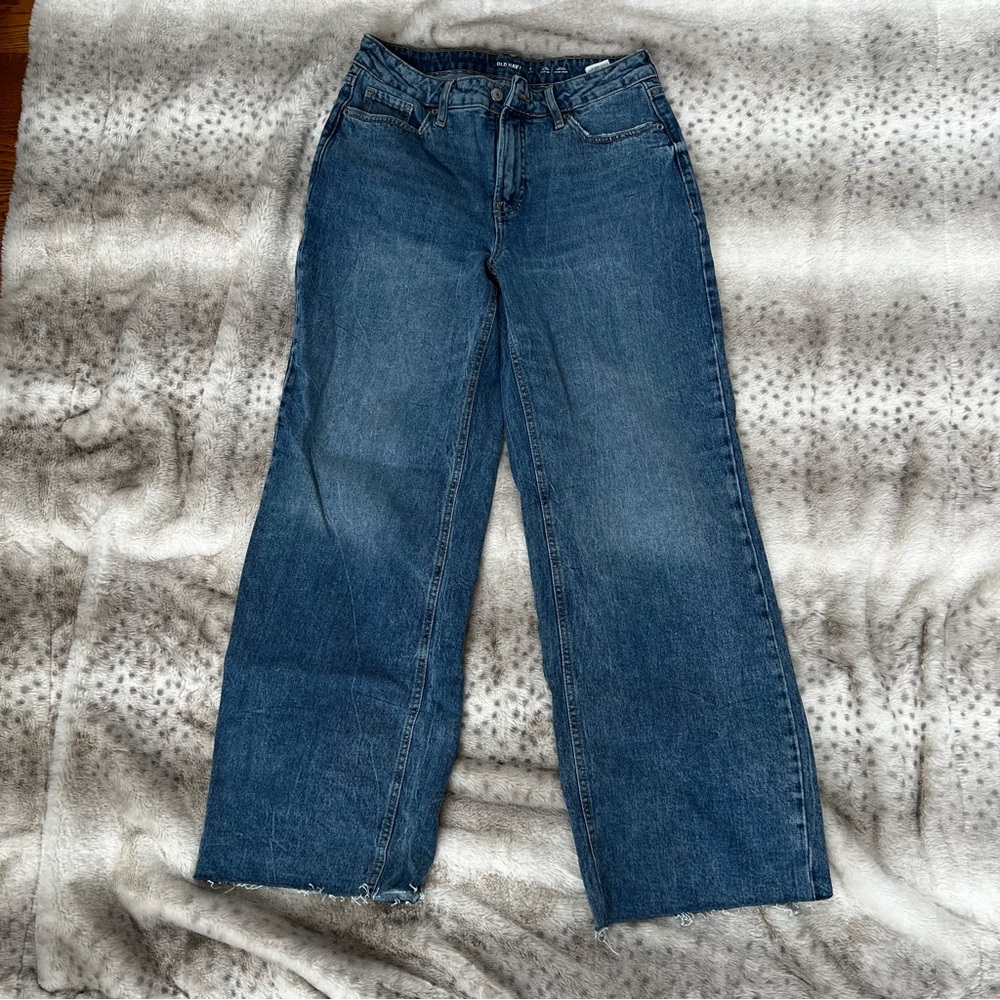 NWOT Old Navy Blue Flare & Wide Leg Jeans